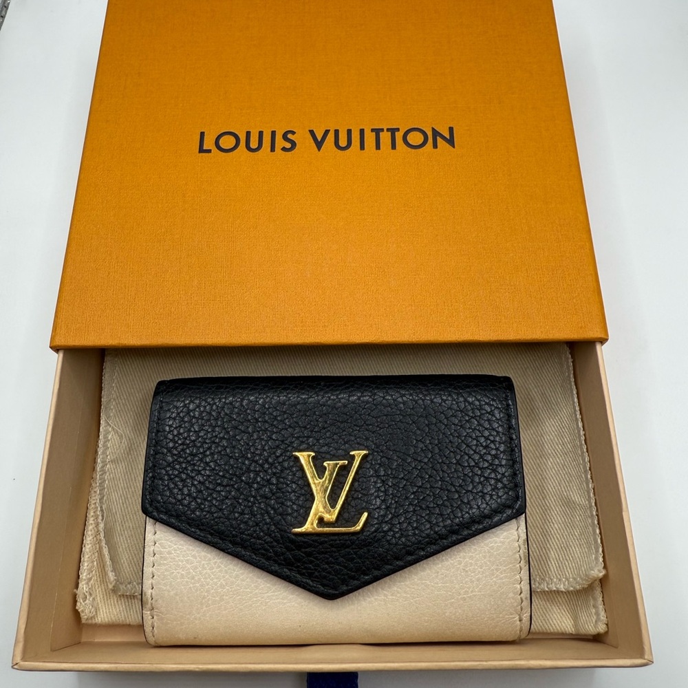 Louis Vuitton LV Lockmini Portefeuille Compact Wallet Rose Pink x Noir M80984